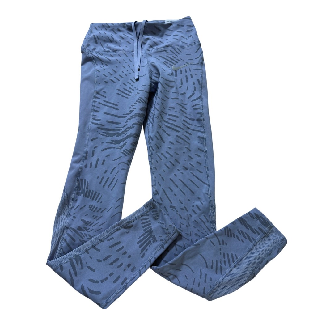 Nike Fast Running Leggings Wms XS periwinkle Dri-FIT Mid Rise Tight Fit